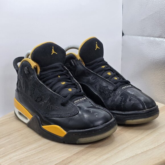 Womens Size 8 - Jordan Dub Zero Sneakers,Black/Taxi GS Size 6.5Y - Picture 5 of 10